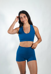 SET SHORT AZUL PETRÓLEO